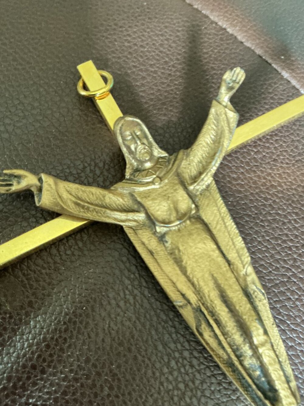 Mid-Century Modern Wall Crucifix